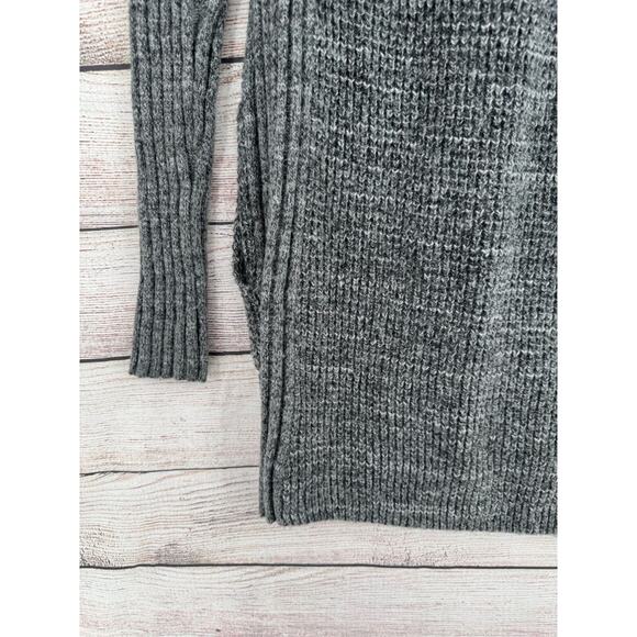 prAna Yunna Moto Zip Duster‎ Cardigan Sweater Women's Medium Gray - Picture 7 of 13